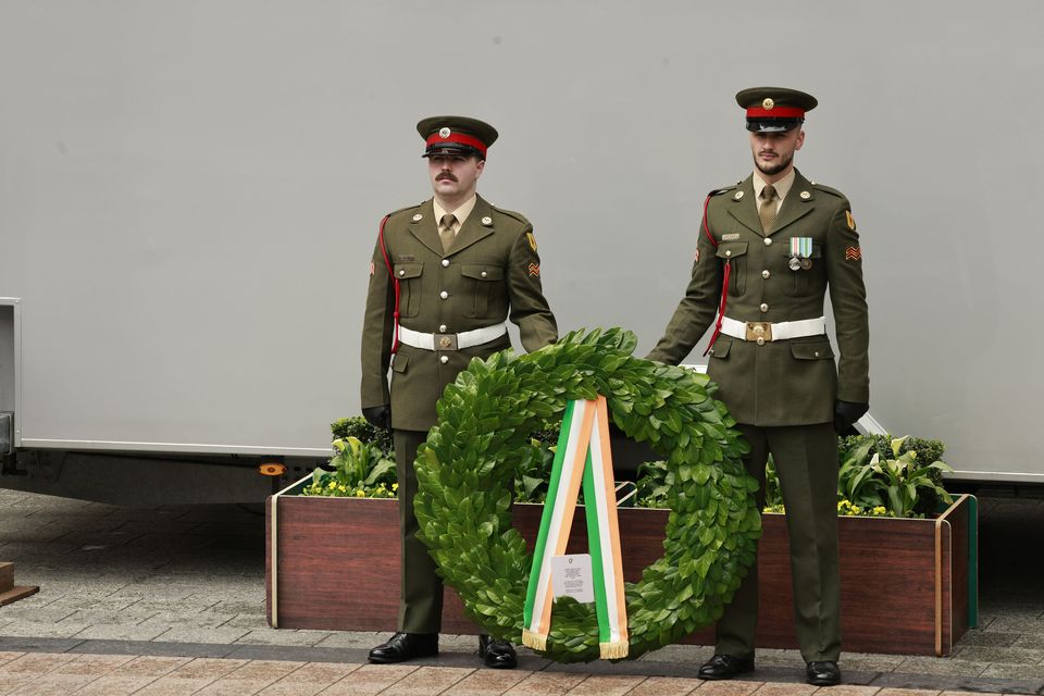 20/4/25 The 1916 Easter Rising Commemoration at the GPO in Dublin.Picture: Arthur Carron/Collins