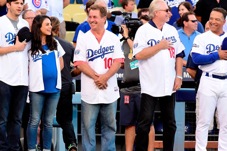 Ashton & Mila's Dodgers Game PDA