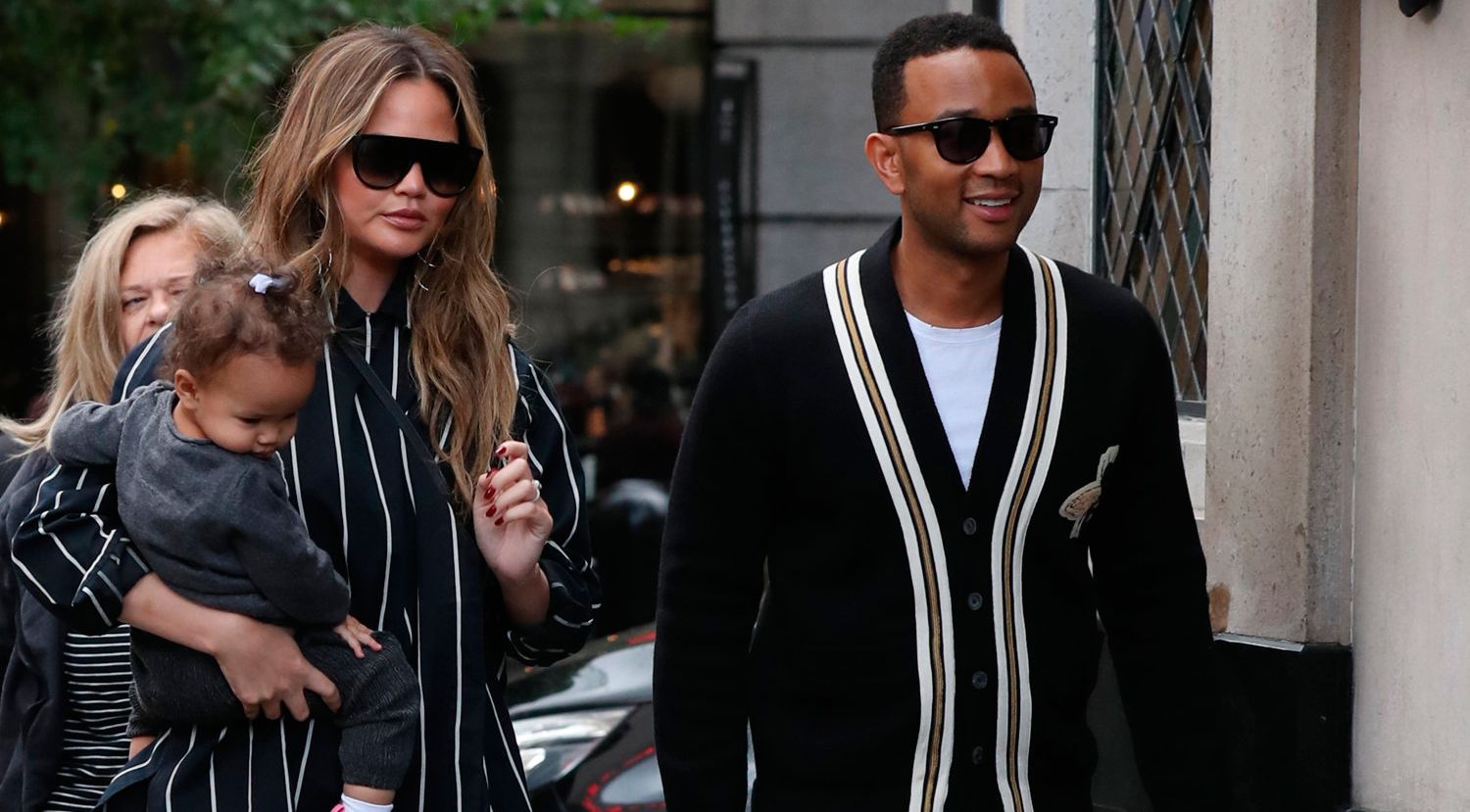 Chrissy Teigen and John Legend's Daughter, Luna, Threw Out the First Pitch  at a Baseball Game