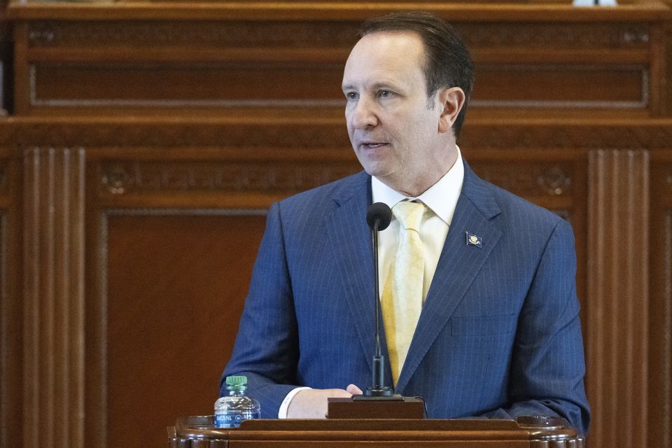 Louisiana governor Jeff Landry was quick to hit back at the Rolling Stones frontman (Hilary Scheinuk/The Advocate via AP, File)