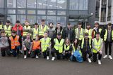 thumbnail: The road safety group who did a fantastic job in ensuring that the teachers and students had a safe 5km walk around the streets of Gorey during the Creagh College walk in aid of the school's musical and Students Council on Monday. Pic: Jim Campbell
