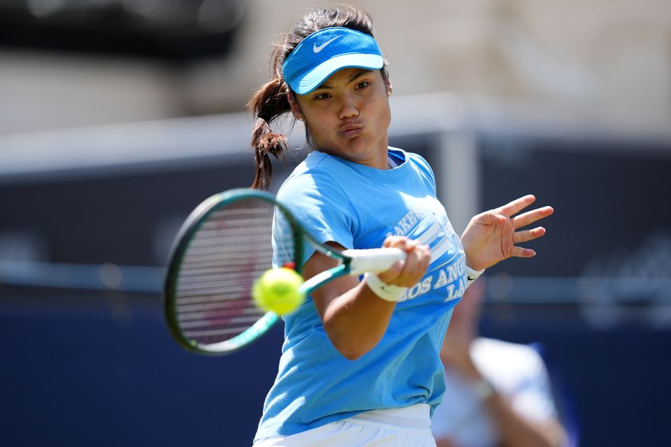 Emma Raducanu has praised Wimbledon for banning her stalker from the All England Club (John Walton/PA)