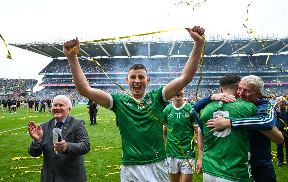 Gearoid Hegarty celebrating another All-Ireland success