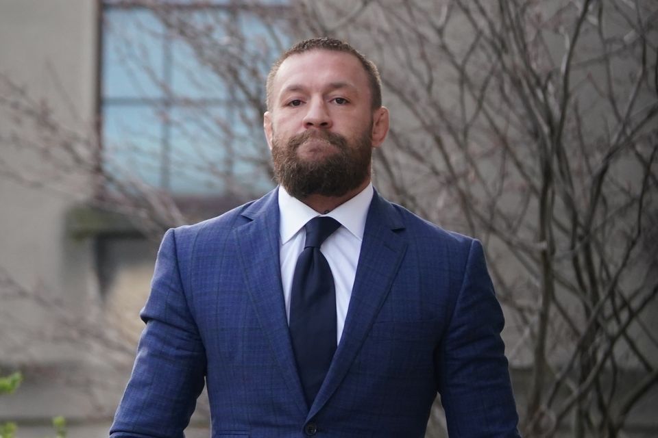 Conor McGregor outside the High Court, Dublin, last week. Photo: PA