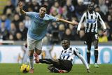 thumbnail: Newcastle's Mapou Yanga-Mbiwa fouls Manchester City's Samir Nasri. Photo: Owen Humphreys/ PA Wire