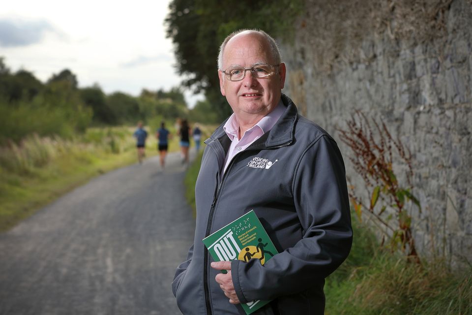 Joe Geraghty from Maynooth pictured with his book Out of Sight, which was launched today. Photo credit: Frank McGrath