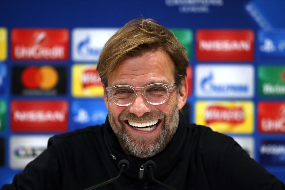 Liverpool manager Jurgen Klopp found the question amusing