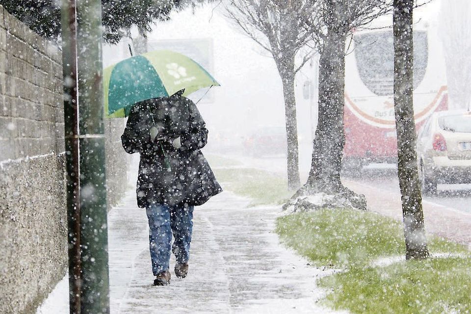 Freezing: We should miss the snow that will hit the UK. Photo: Collins