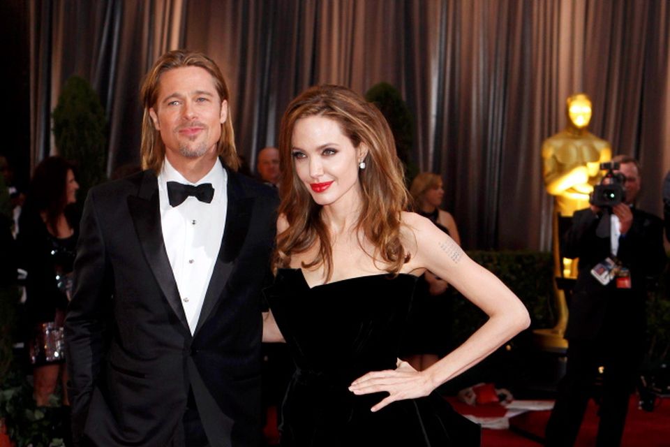 Angelina Jolie mocked for showing off leg in Oscars gown