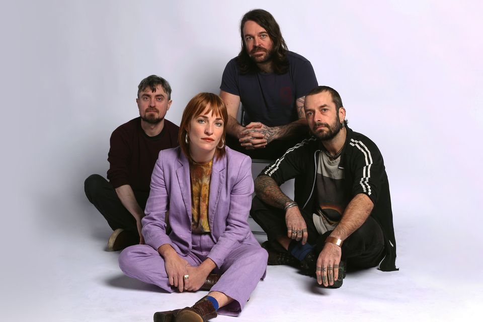 ‘We got cancelled in Germany after our soundcheck’: Cormac MacDiarmada, Radie Peat, Darragh Lynch and Ian Lynch of Lankum. Photo: Sorcha Frances Ryder
