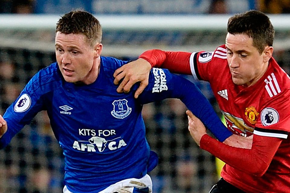 James McCarthy gets away from Ander Herrera. Photo: Tony McArdle/Getty Images