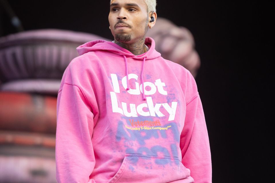 Chris Brown is being held on suspicion of grievous bodily harm, according to reports (James Manning/PA)
