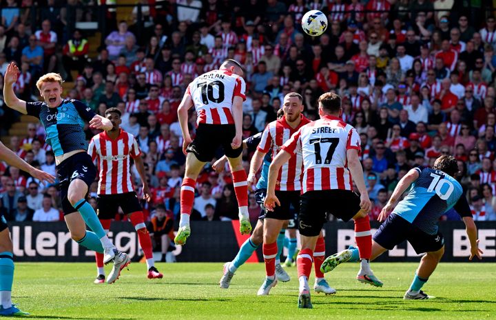 Jack Moylan catches eye of Ireland boss on scouting mission as John Egan and Harvey Vale also find the net