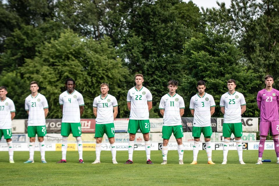 The Ireland team ahead of the friendly against Kuwait.