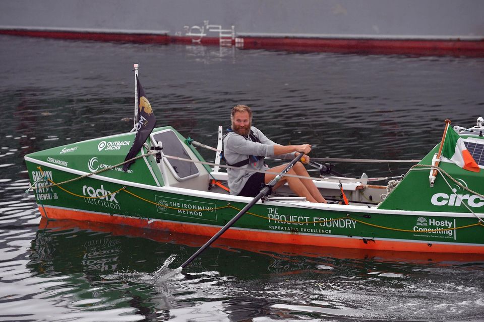 Damian Browne Irish man completes historic row from New York to