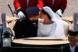 thumbnail: Prince Harry and Meghan Markle ride in an Ascot Landau along the Long Walk after their wedding in St George's Chapel in Windsor Castle in Windsor, Britain, May 19, 2018. Yui Mok/Pool via REUTERS