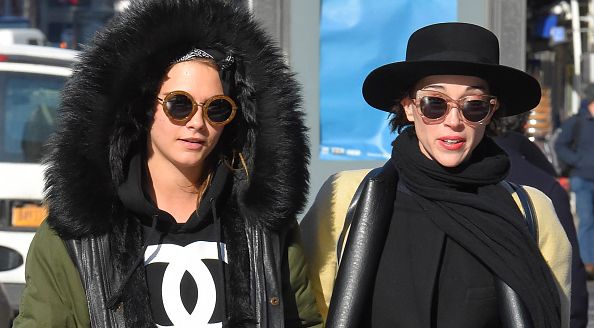 Cara Delevingne and rumoured girlfriend musician St. Vincent seen out in Soho on March 02, 2015 in New York, New York.  (Photo by Josiah Kamau/BuzzFoto via Getty Images)