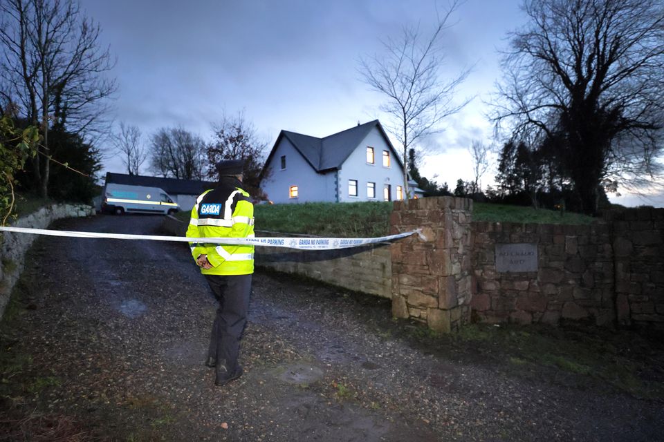 The house outside the village of Kilross, Co Tipperary, where the body of a man was discovered. Photo: Frank McGrath