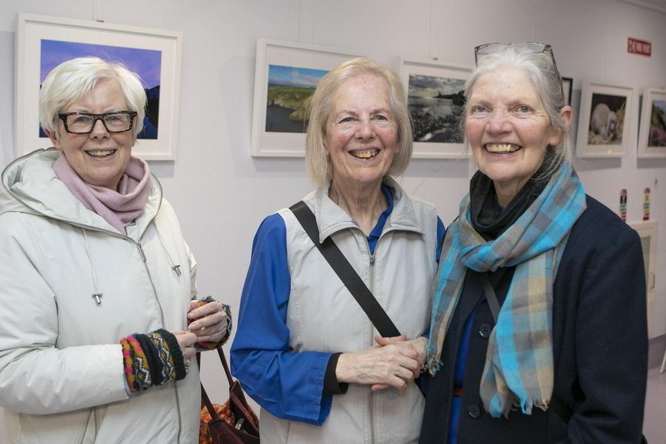 Joan Kirby, Gabrielle Kirby and Veronica O’Reilly at a recent exhibition held in Wicklow Library.