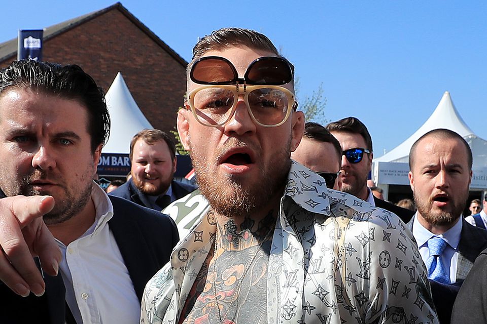 PICS: Conor McGregor makes quite the entrance as he hits Aintree