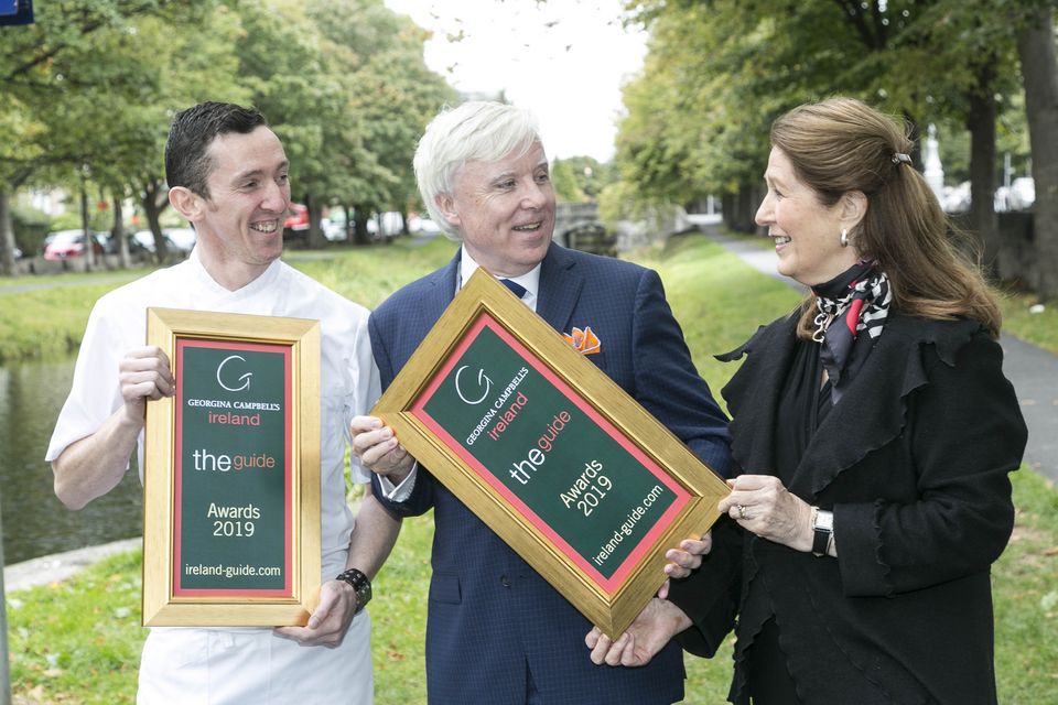 Georgina Campbell with Park Hotel Kenmare - Francis Brennan MD, Head Chef James Coffey
