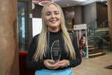 thumbnail: Baltinglass resident and Accountancy School student Regina Carpenter celebrates finishing first in the world in her ACCA exam at a recent ceremony in Dublin.

 