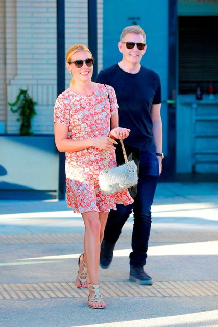 Cat Deeley and Patrick Kielty shop at Barneys New York in Beverly Hills