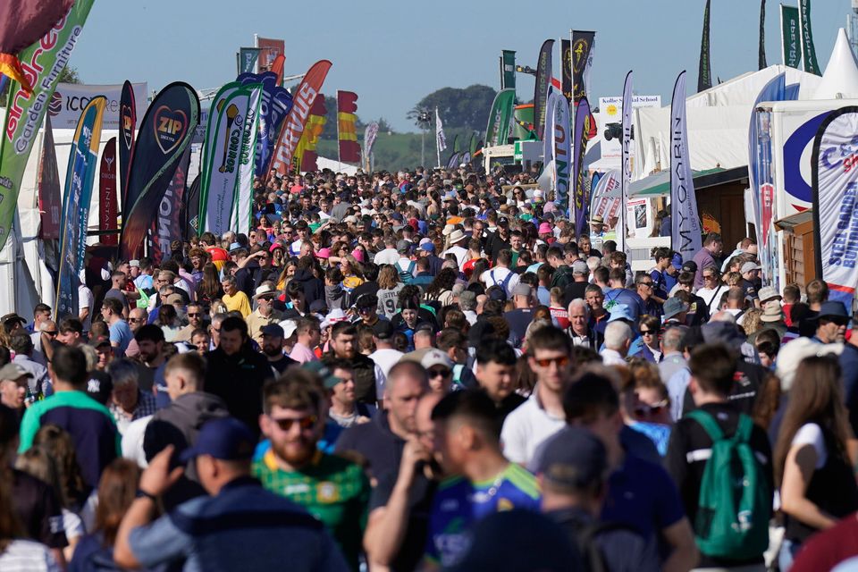 Crowds at the National Ploughing Championships at Ratheniska, Co Laois. Photo: Niall Carson/PA Wire