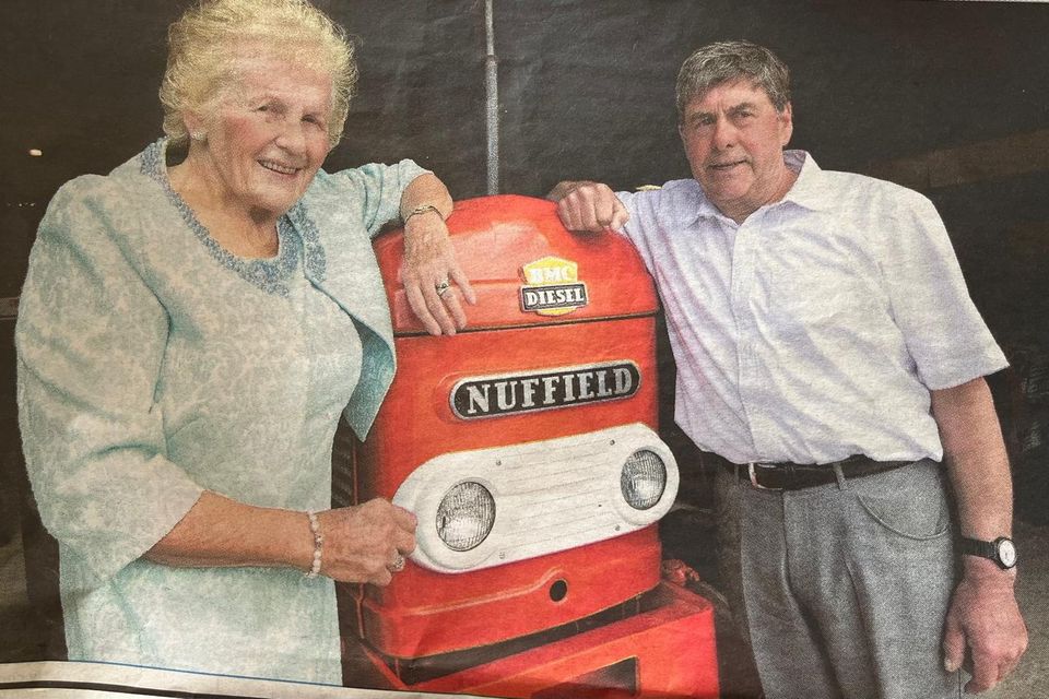 National Ploughing Association Managing Director, Anna May McHugh pictured with Robert Roe at the opening of the extension of the Coolakay Agricultural Heritage Centre museum in 2019, which includes a display of award winning tractors from the Deutz collection.