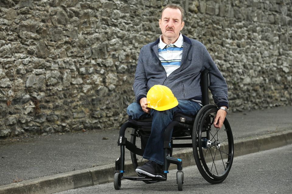 Health and Safety presenter James Gorry who lost the use of his legs in a workplace accident in 2005 on a building site. Photo:  Finbarr O'Rourke