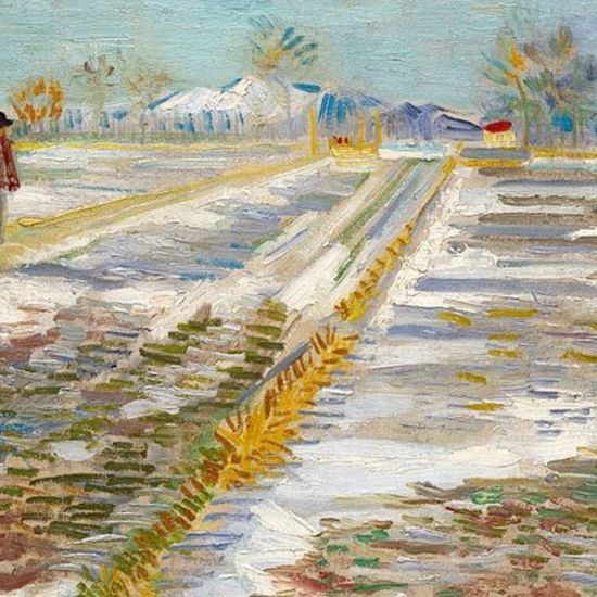 What Lies Beneath: Landscape with Snow by Vincent van Gogh