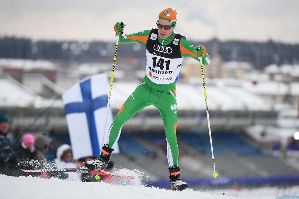 Brian Kennedy achieved qualifying criteria for the Beijing Games last year and has since been training for cross country skiing events. Photo: Matthias Hangst/Getty.