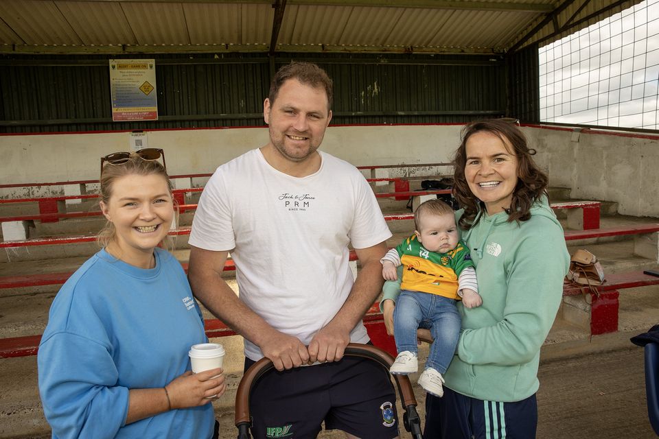 Caoimhe O'Rourke, Joe Hughes, Geraldine McLoughlin and Séan Callaghan at the Ellen Kinch Memorial Cup event in Tinahely. 