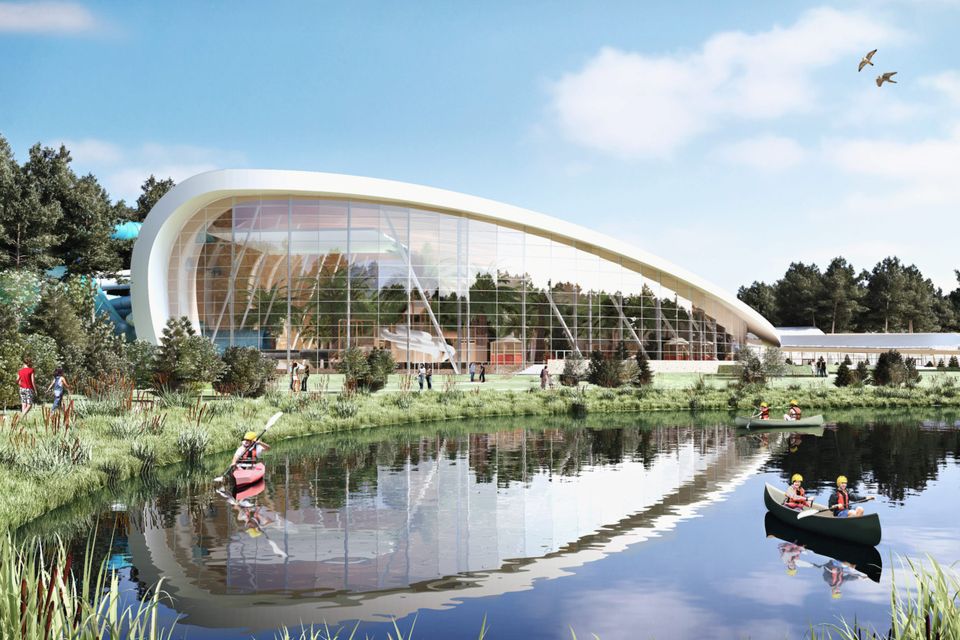 An artist's impression of the 'Subtropical Swimming Paradise' at Center Parcs in Longford
