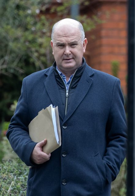 Dr Peadar Gilligan pictured this afternoon leaving the Dublin District Coroner's Court (Picture: Collins Dublin)