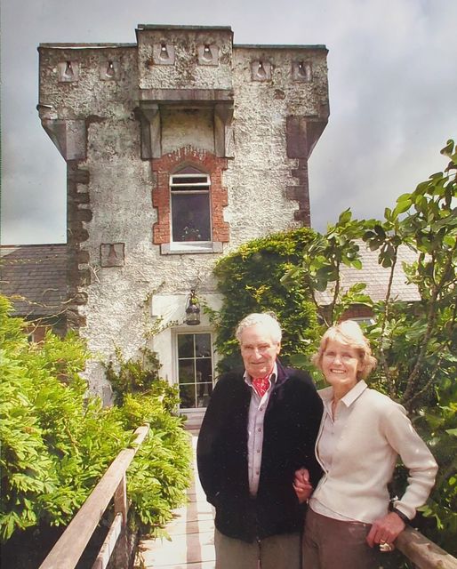 Sammy Mearns and his wife Anne at the adjoining coastguard station they restored