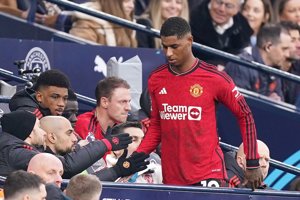 Marcus Rashford ha tenido problemas para mantener su forma esta temporada (Mike Egerton/PA)