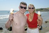 thumbnail: Pictured at the beach at Garretstown, Co Cork, was Luke Tett and Chloe McCarthy from Passage West, Co Cork. Photo: Denis Boyle