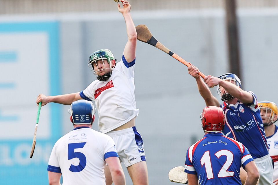 Aerial action during the Junior 'A' hurling championship final.  