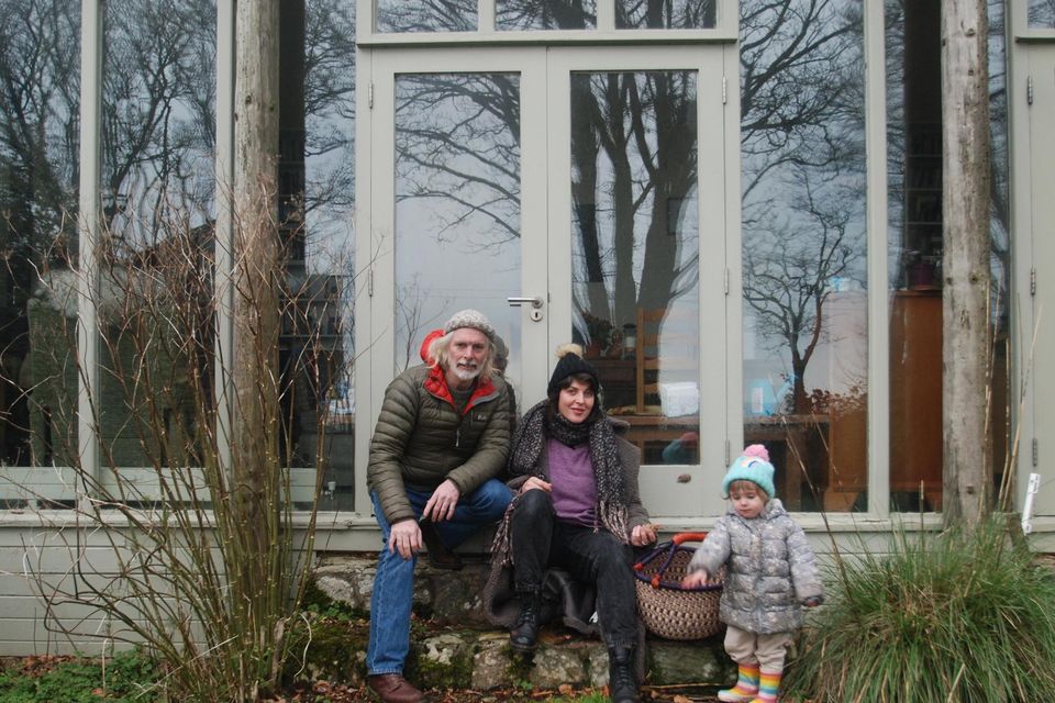 Liam MacGabhann, his partner Siobhán and their two year-old daughter Ayla.