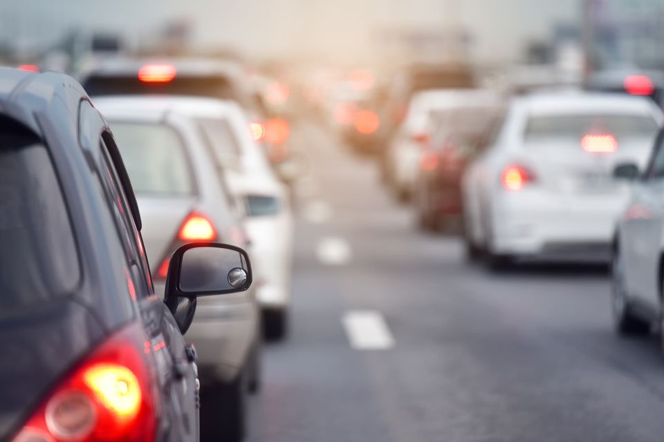 Evan Byrne (21) swerved dangerously in front of oncoming traffic. Stock image