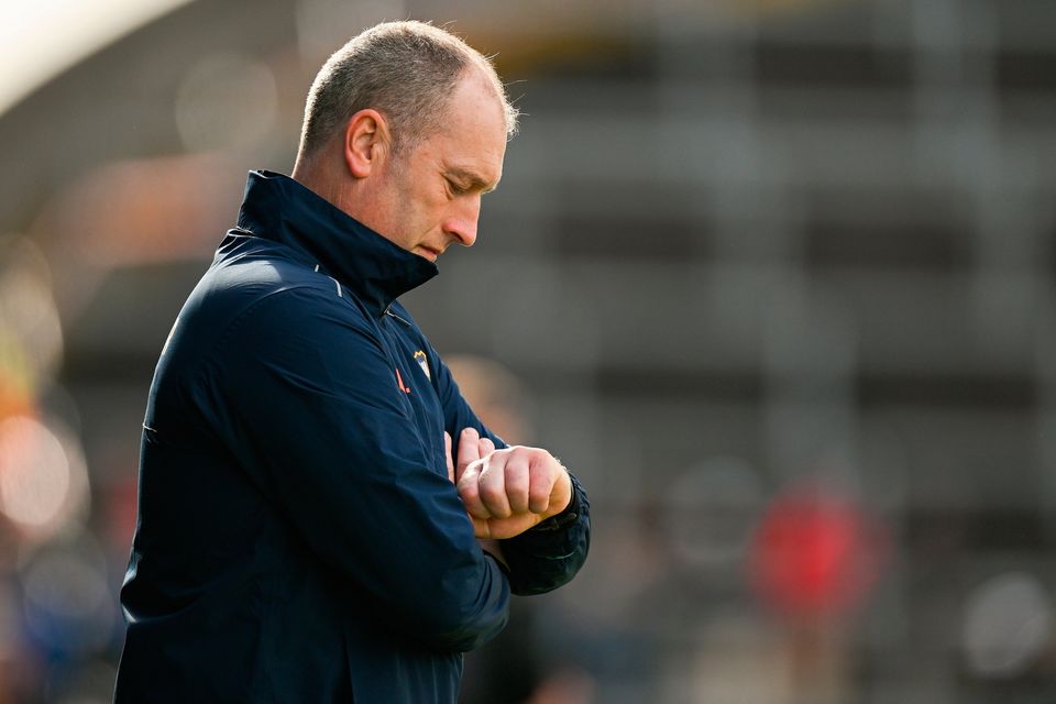 Tipperary manager Liam Cahill had a lot to reflect on after his side's crushing 15-point loss to Limerick. Photo: Brendan Moran/Sportsfile