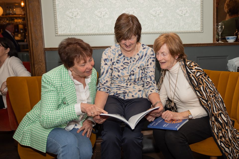 Rayla Tadjimatova, Catherine Shanahan and Bridie Brosnan having a great time at the 40th Anniversary Book Launch of Rotary in Killarney' event in The Great Southern, Killarney on Wednesday evening. Photo by Tatyana McGough.