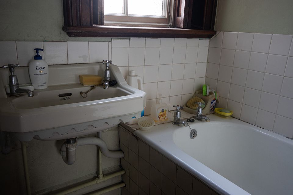 One of the convent's small and simple bathrooms.