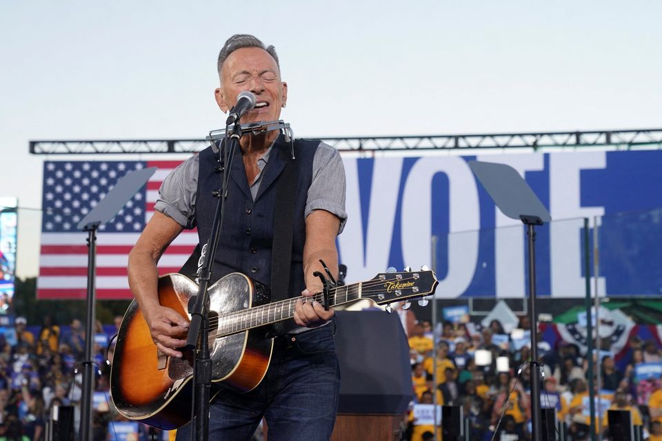 Trump will be a 'tyrant' if elected, says rock star Bruce Springsteen in  support of Kamala Harris | Irish Independent