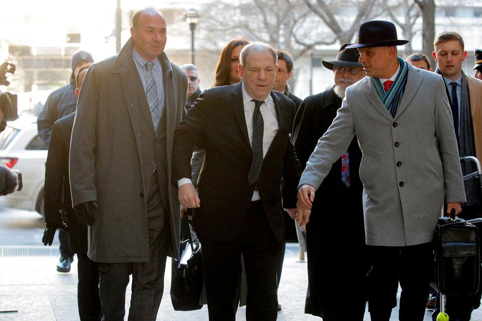 Harvey Weinstein arrives at New York Criminal Court 
 REUTERS/Brendan Mcdermid