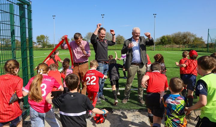 Rural Wexford football club unveil new Astro turf during family fun day