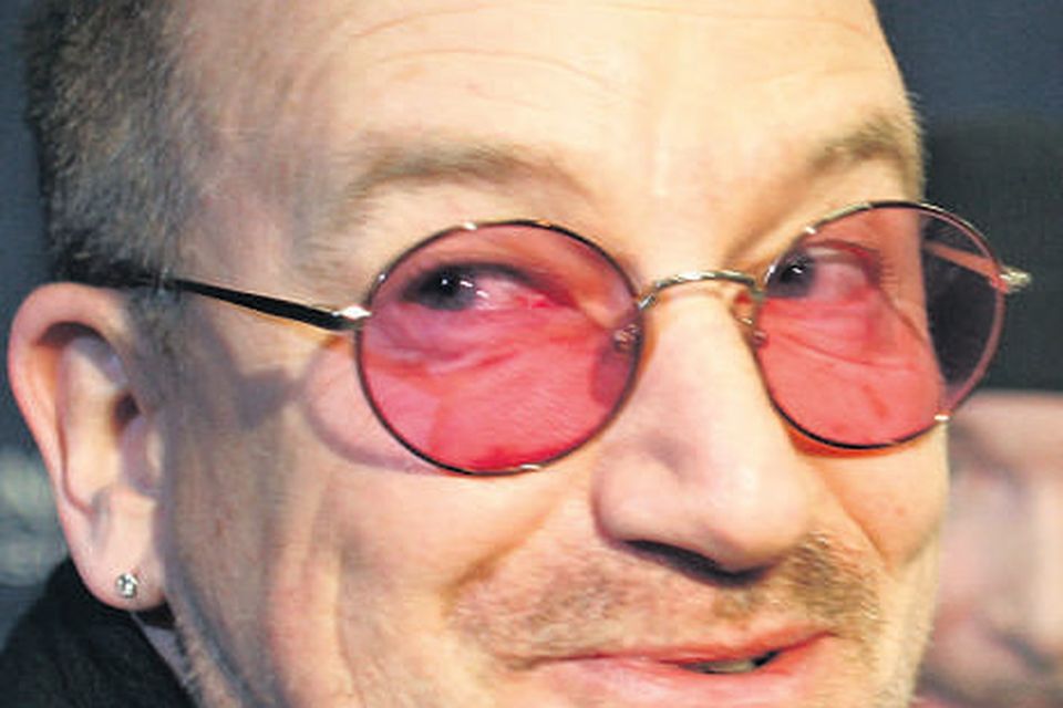 Bono cheap red glasses