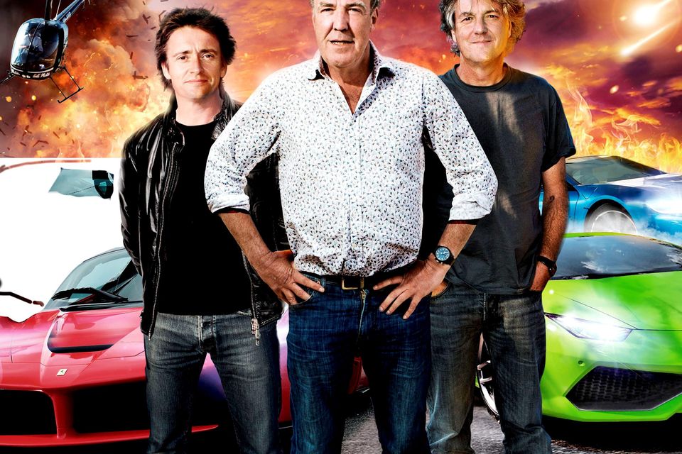 Top Gear presenters Richard Hammond, Jeremy Clarkson and James May