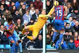 thumbnail: Manchester City goalkeeper Joe Hart makes a save from Crystal Palace captain Mile Jedinak's header during their Premier League clash at the Etihad. Photo: Michael Steele/Getty Images